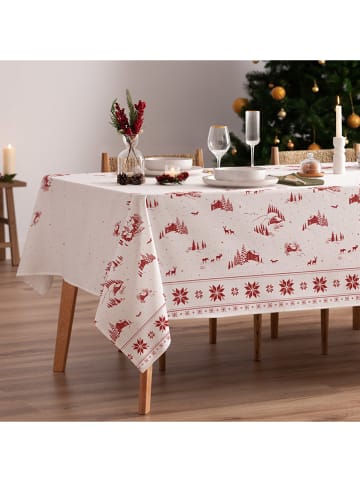 Mint Rugs Tischdecke "Christmas Sven" in Weiß/ Rot