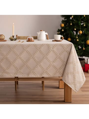 Mint Rugs Obrus "Christmas Bonte" w kolorze złoto-kremowym