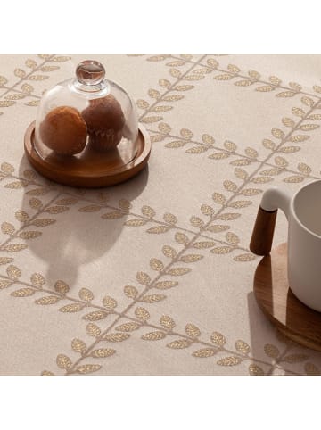 Mint Rugs Tafellaken "Christmas Bonte" crème/goudkleurig