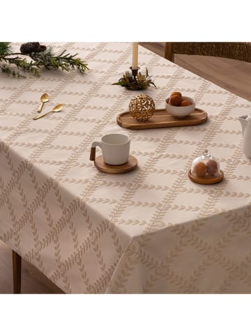 Mint Rugs Tafellaken "Christmas Bonte" crème/goudkleurig