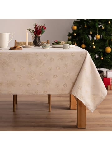 mint Deco Obrus "Christmas Glory" w kolorze złoto-białym