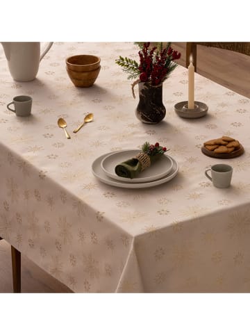 Mint Rugs Obrus "Christmas Glory" w kolorze złoto-białym