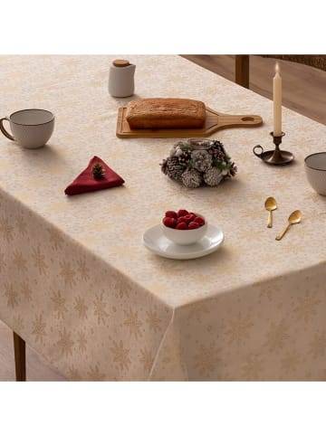 Mint Rugs Tafellaken "Christmas Vega" crème/goudkleurig