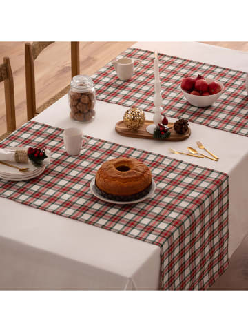Mint Rugs Tafelloper "Christmas Naibi" wit/rood