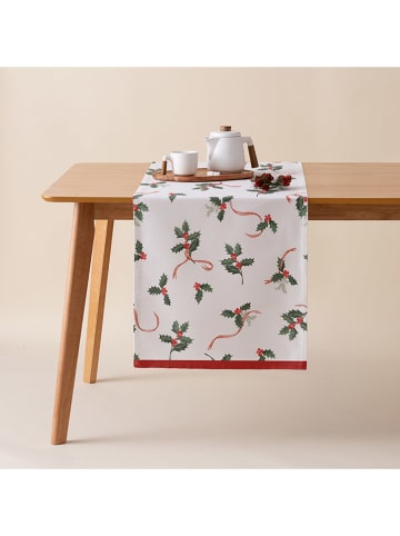 Mint Rugs Bieżnik "Christmas Ribbon" w kolorze biało-czerwonym