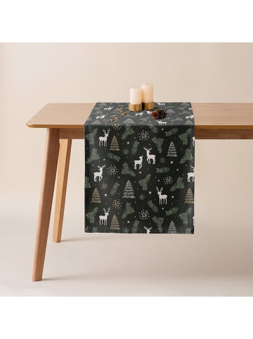 Mint Rugs Bieżnik "Christmas Santa" w kolorze zielono-białym