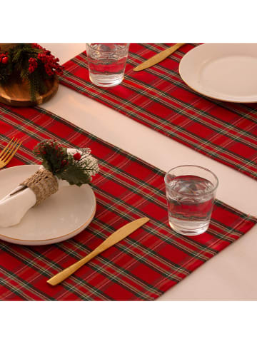Mint Rugs 2-delige set: placemats "Christmas Naibi" rood - (L)50 x (B)40 cm