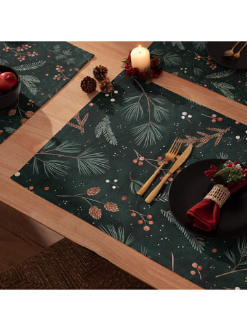 Mint Rugs 2-delige set: placemats "Christmas Bonte" groen - (L)50 x (B)40 cm