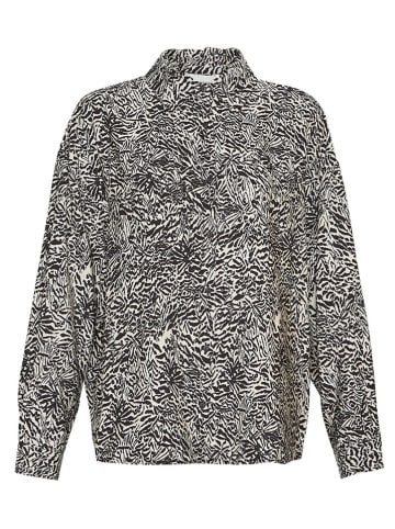 MOSS COPENHAGEN Hemd "Amabella" in Creme/ Schwarz