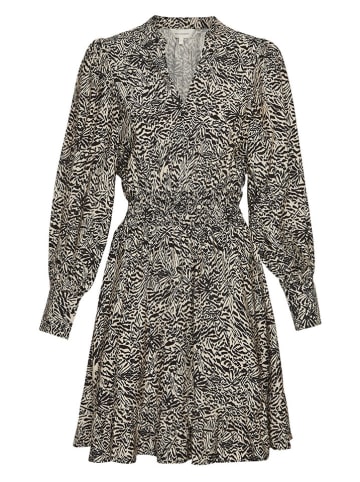 MOSS COPENHAGEN Kleid "Amabella" in Beige/ Schwarz