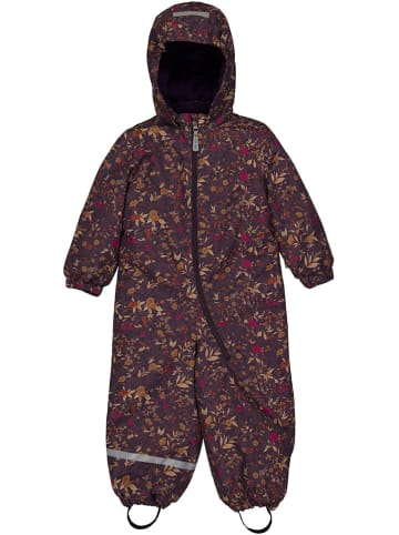 mikk-line Schneeanzug in Violett/ Braun