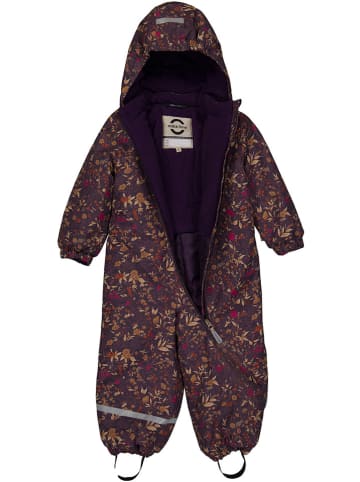 mikk-line Schneeanzug in Violett/ Braun