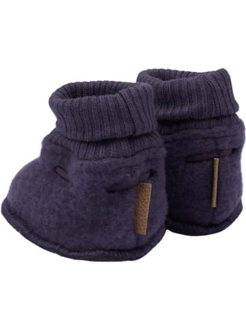 mikk-line Krabbelschuhe in Pflaume