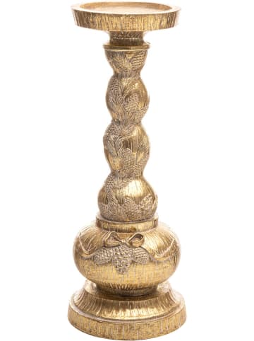 CHAKS Kaarsenhouder goudkleurig - (H)30 x Ø 12,5 cm