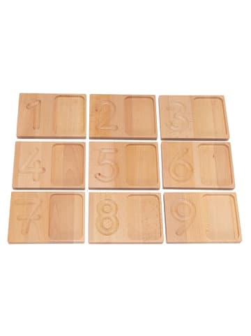 SUNNYSUE 9-częściowy zestaw edukacyjny "Number fields for tracing and laying" - 3+