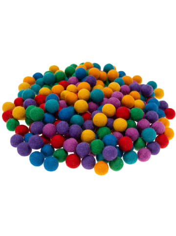 SUNNYSUE Viltballetjes meerkleurig - 210 stuks