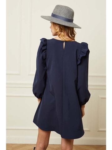 Plume Jurk "Kendal" donkerblauw