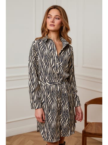 Joséfine Kleid "Reunion" in Creme/ Dunkelblau