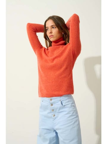 AUTHENTIC CASHMERE Kaschmir-Rollkragenpullover "Bise" in Orange