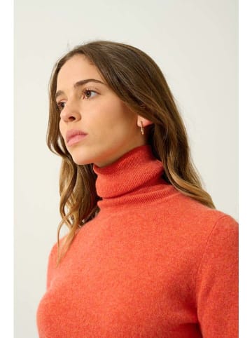 AUTHENTIC CASHMERE Kaszmirowy golf "Bise" w kolorze pomarańczowym