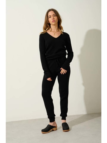 AUTHENTIC CASHMERE Kasjmieren sweatbroek "Ferrand" zwart