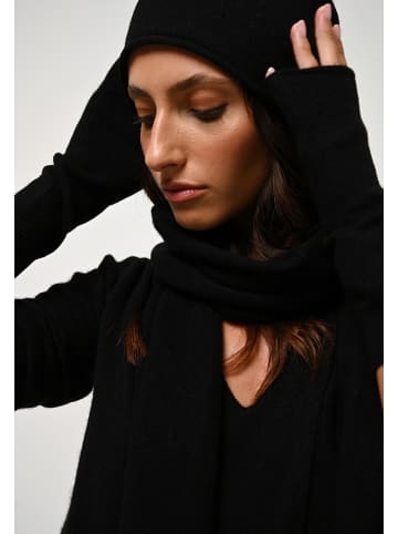 AUTHENTIC CASHMERE Kaszmirowe mankiety "Serre" w kolorze czarnym