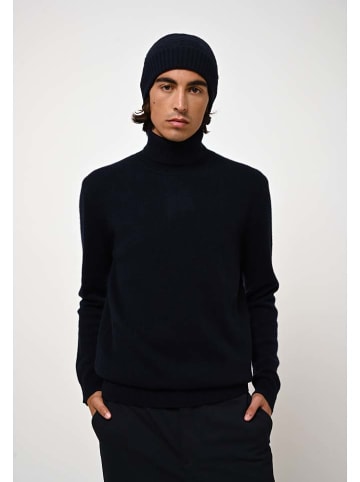 AUTHENTIC CASHMERE Kasjmieren coltrui "Martin" donkerblauw