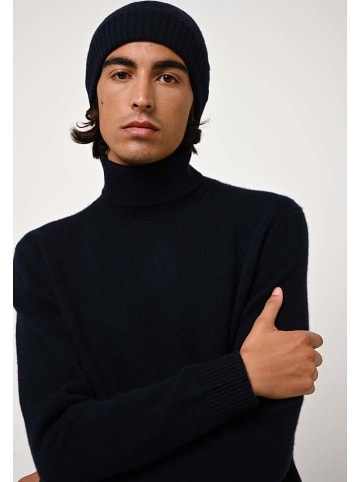 AUTHENTIC CASHMERE Kasjmieren coltrui "Martin" donkerblauw