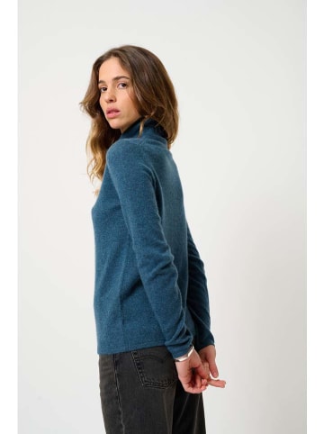 AUTHENTIC CASHMERE Kaszmirowy golf "Bise" w kolorze niebieskim