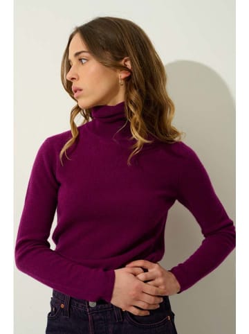 AUTHENTIC CASHMERE Kaschmir-Rollkragenpullover "Bise" in Lila