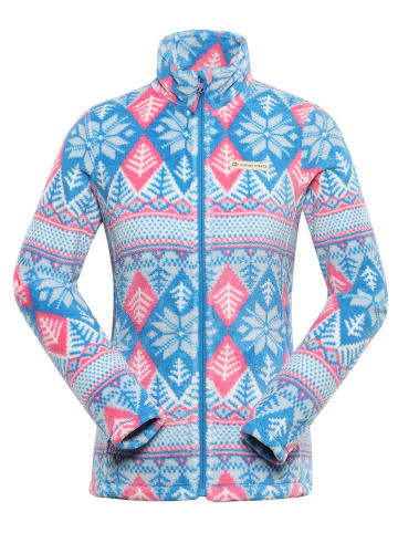 Alpine Pro Fleecejacke "Eflina" in Hellblau/ Pink