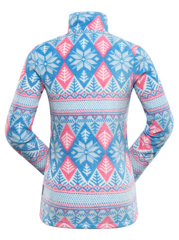 Alpine Pro Fleecejacke "Eflina" in Hellblau/ Pink