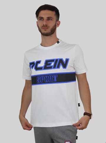 Plein Sport Koszulka w kolorze białym