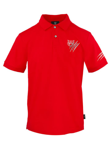 Plein Sport Koszulka polo w kolorze czerwonym