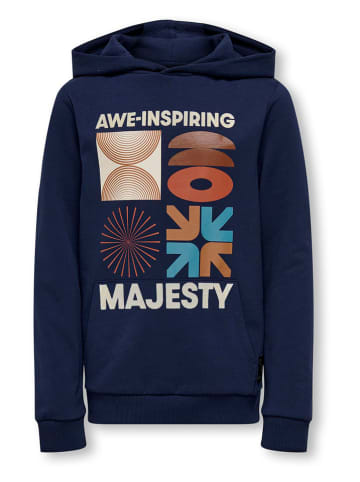 KIDS ONLY Hoodie "Morgan" in donkerblauw/meerkleurig