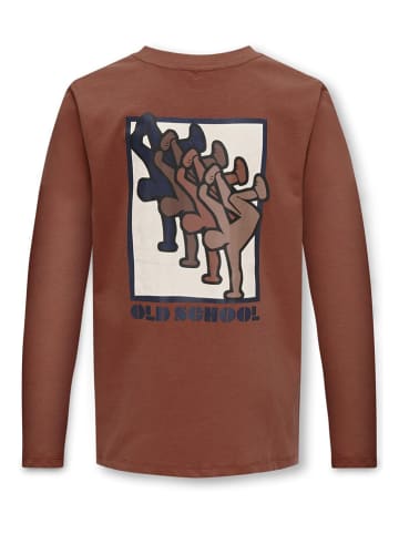 KIDS ONLY Longsleeve "Madison" in Hellbraun