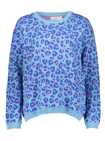 Zwillingsherz Pullover in Hellblau/ Blau