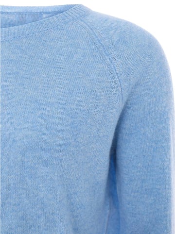 Zwillingsherz Kaschmir-Pullover in Hellblau