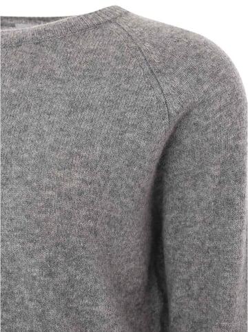 Zwillingsherz Kaschmir-Pullover in Grau