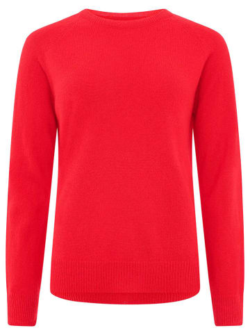 Zwillingsherz Kaschmir-Pullover in Rot