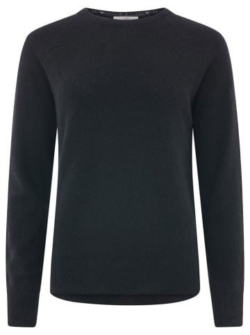 Zwillingsherz Kaschmir-Pullover in Schwarz