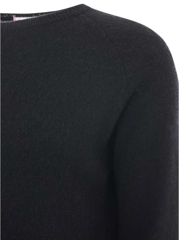 Zwillingsherz Kaschmir-Pullover in Schwarz