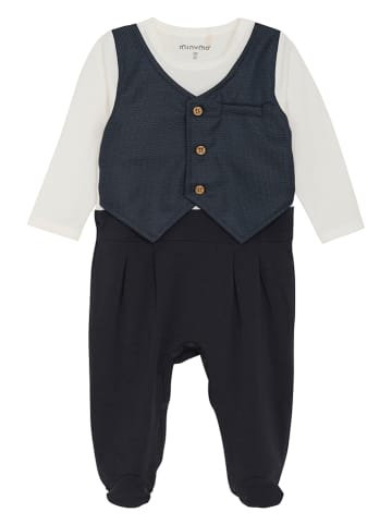 Minymo Strampler in Schwarz/ Weiß