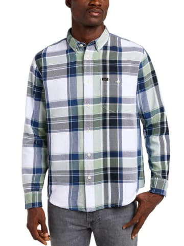 Lee Blouse - regular fit - blauw/groen/wit
