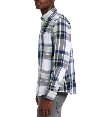 Lee Blouse - regular fit - blauw/groen/wit
