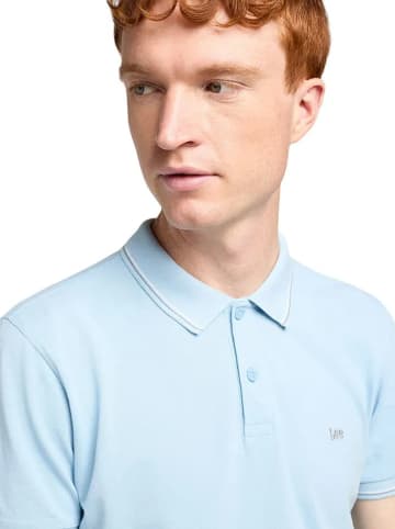 Lee Koszulka polo w kolorze błękitnym