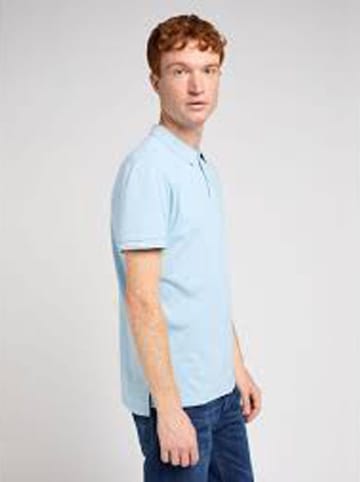 Lee Koszulka polo w kolorze błękitnym