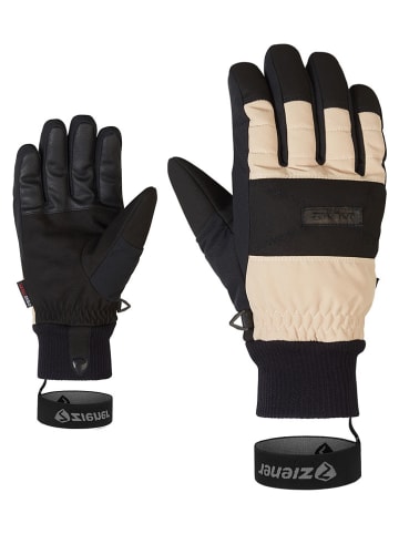 Ziener Ski-/ Snowboardhandschuhe "Gendo" in Schwarz/ Beige