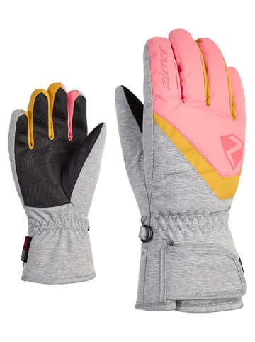 Ziener Ski-/ Snowboardhandschuhe "Loriko" in Grau/ Rosa