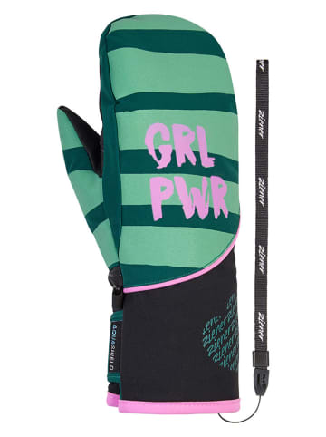 Ziener Ski-/ Snowboardfäustlinge "Liwani" in Grün